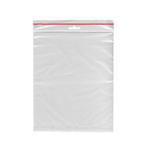 Пакет Zip Lock 15x20  35 мкм с красной полосой