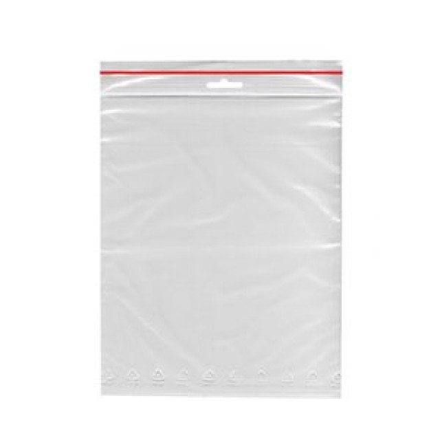 Пакет Zip Lock 15x20  35 мкм с красной полосой